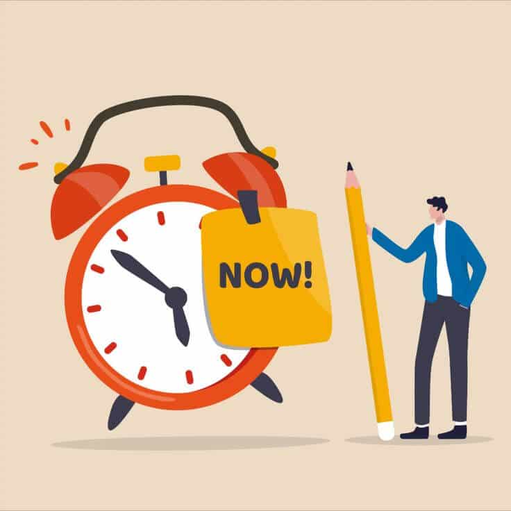 Stop Procrastination Do It Now Or Decision To Finish Work Or Appointment In Time Concept 2
