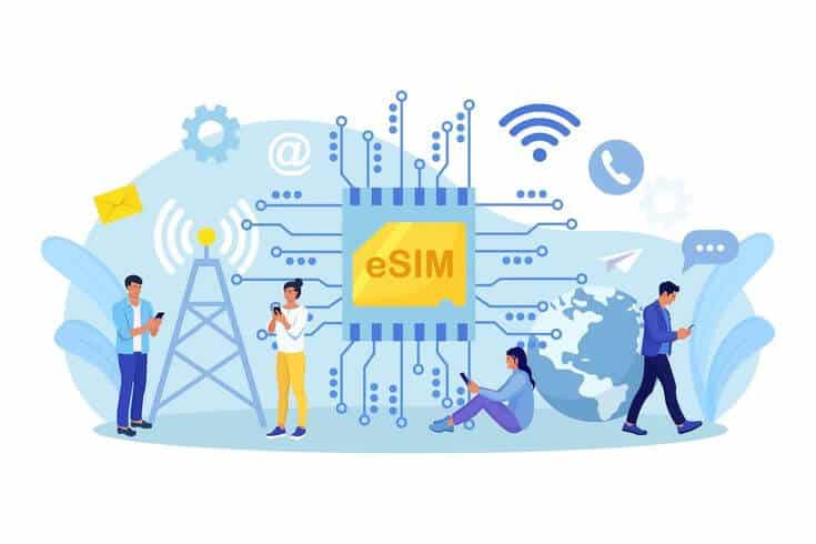 Embedded Sim Card On Microcircuit  2
